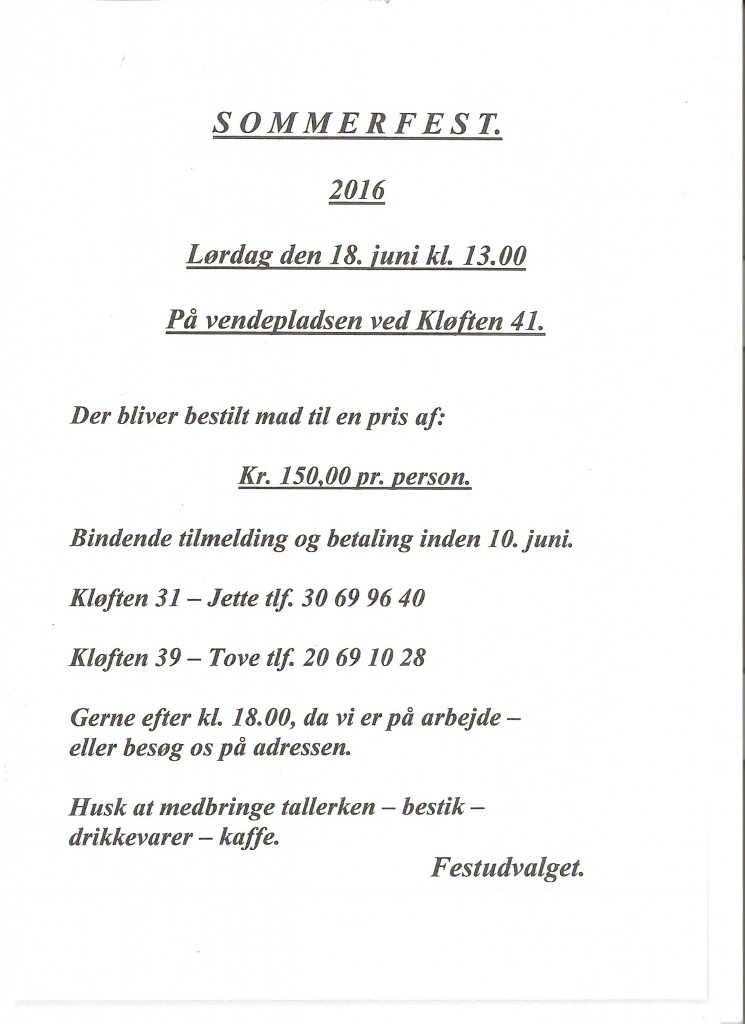 Sommerfest 2016